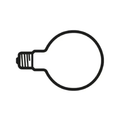 LED Lamp 2W E27 230V 2700K G125 Non Dimmmable