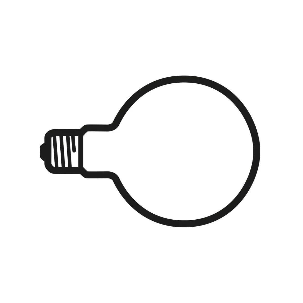LED Lamp 2W E27 230V 2700K G125 Non Dimmmable